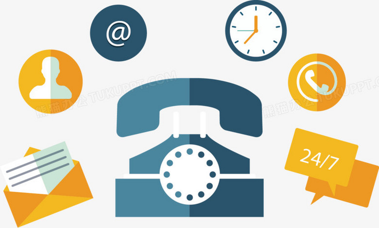 矢量手绘电话PNG图片素材下载_矢量PNG_熊猫办公