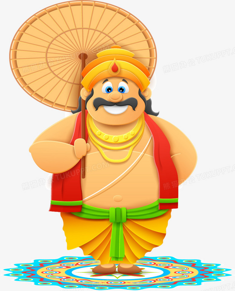 本作品全称为《彩色卡通风手绘印度人创意元素》,使用adobe