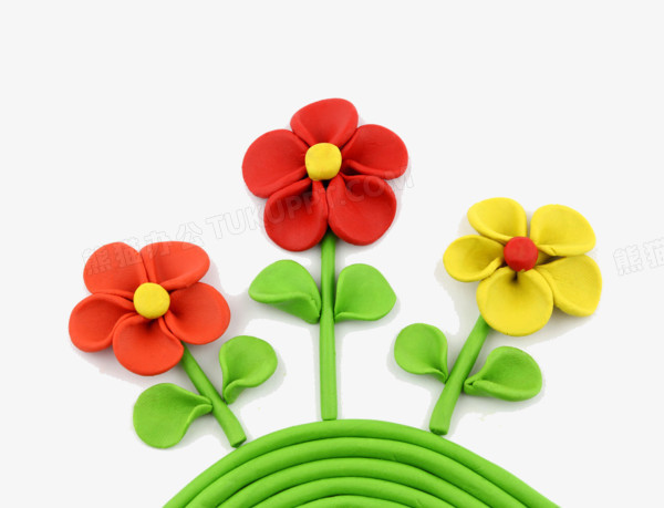 彩泥花朵作品png图片素材下载_作品png_熊猫办公