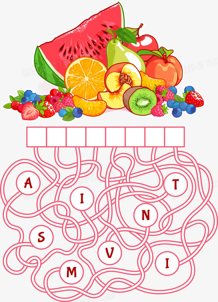 矢量水果迷宫