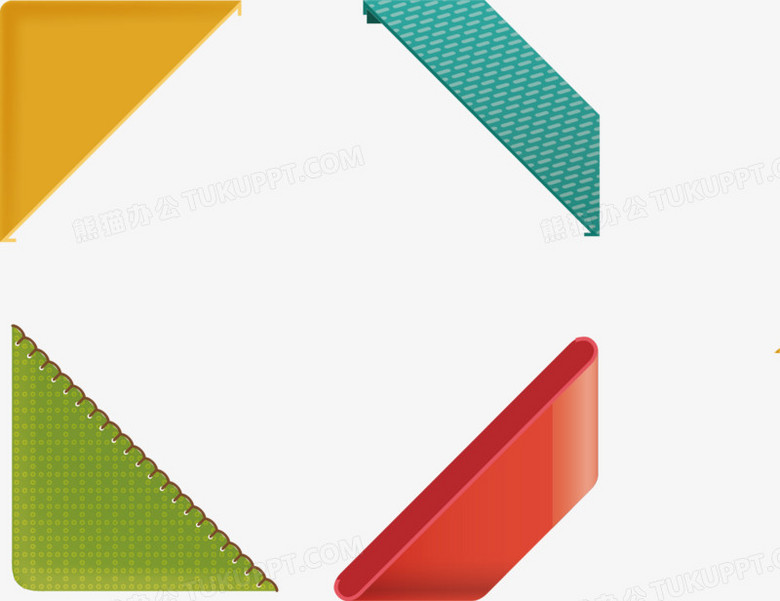 矢量手绘四个角标装饰png图片素材下载_装饰png_熊猫办公