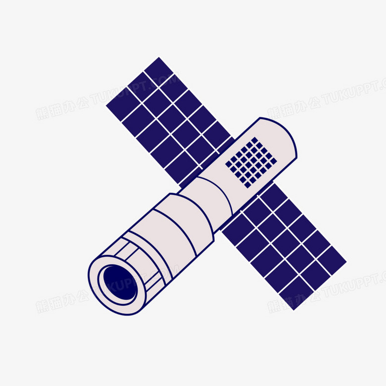 卡通中国空间站核心舱天和素材