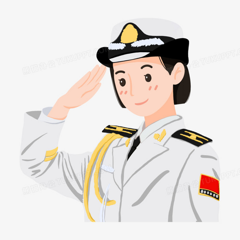 女海军简笔画图片