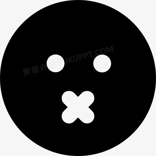 沉默的表情的方脸图标