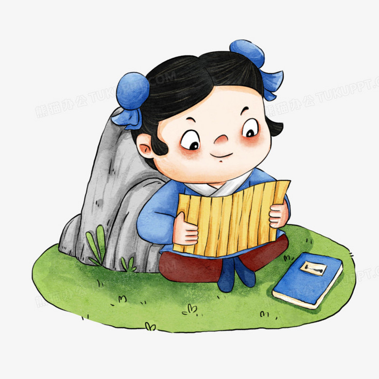 本作品全称为《卡通风彩色一位古代读书的小书童创意元素》,主要应用