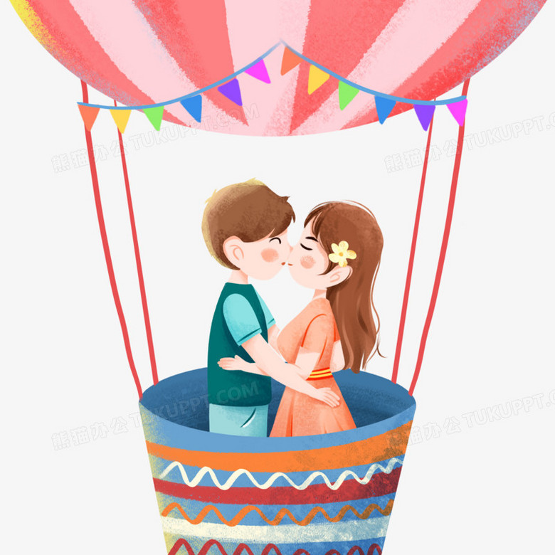 气球情侣头像双人图片