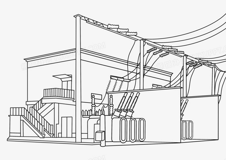 配电房简笔画图片