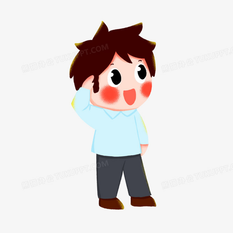 卡通男孩敬礼行礼免抠元素PNG图片素材下载_敬礼PNG_熊猫办公