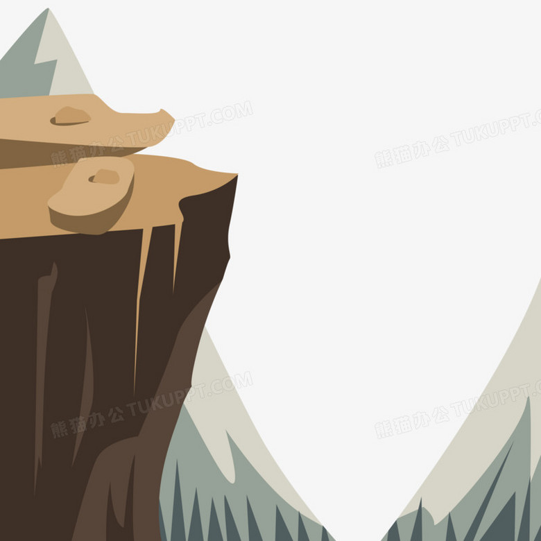 简单的悬崖怎么画