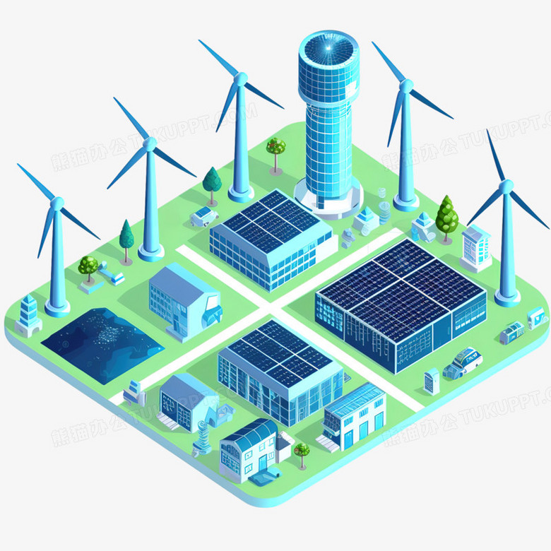 3d立体新能源免抠PNG图片素材下载_新能源PNG_熊猫办公