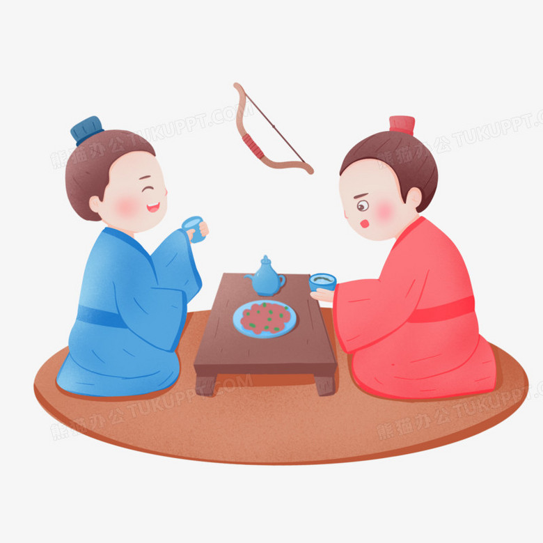 杯弓蛇影连环画简笔画图片