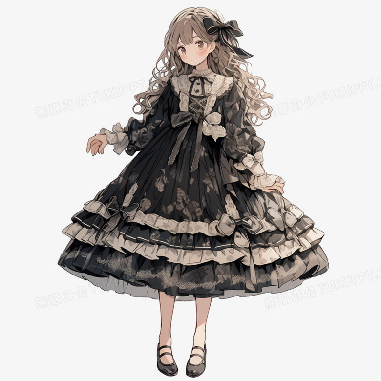 洛丽塔蕾丝公主裙卡通人物穿搭元素