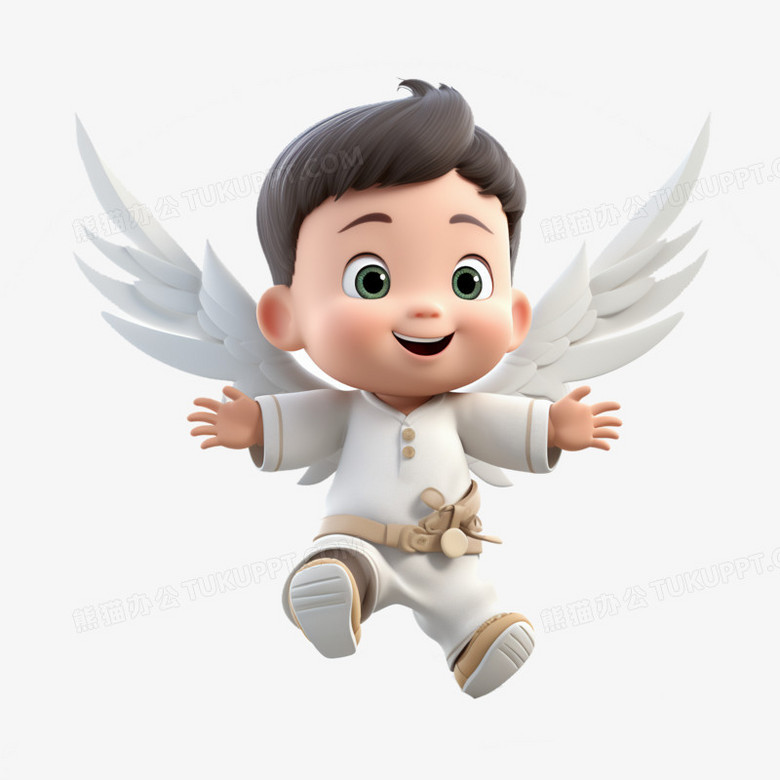 卡通可爱小天使免抠元素