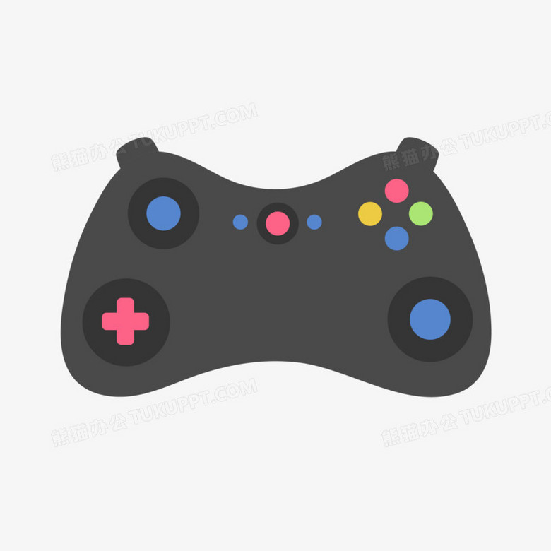 手绘卡通游戏手柄图标免抠PNG图片素材下载_卡通PNG_熊猫办公