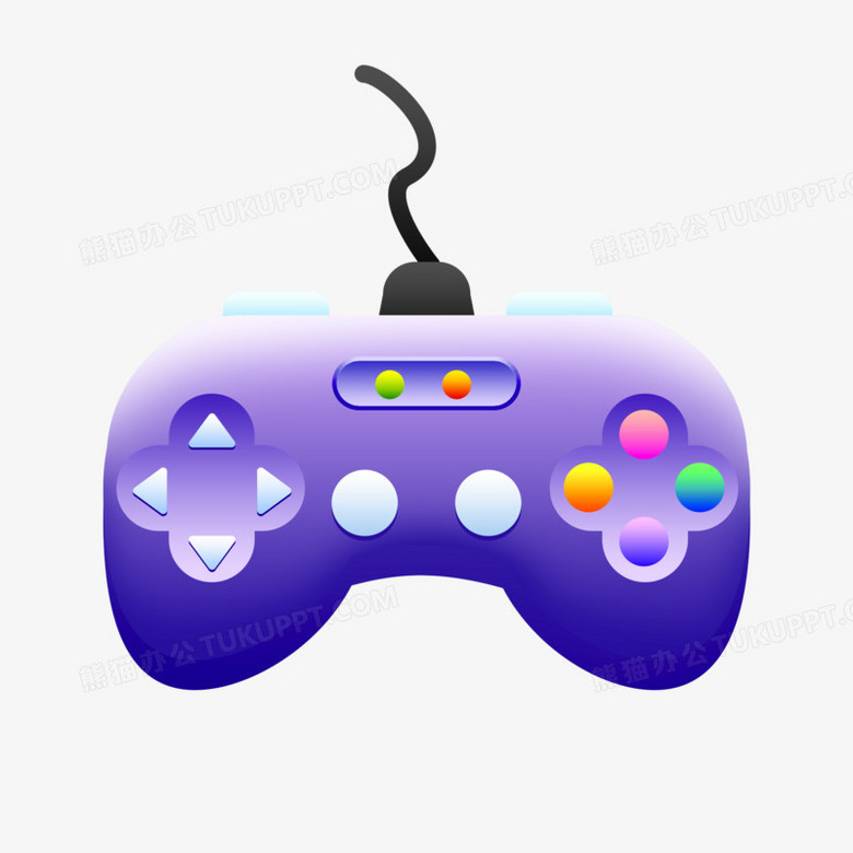 手绘立体游戏手柄元素PNG图片素材下载_游戏PNG_熊猫办公