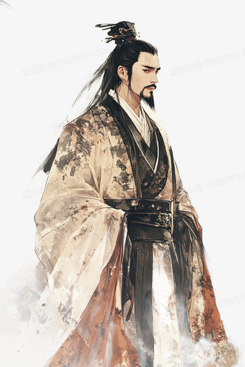 古风小说封面人物免抠元素png图片素材