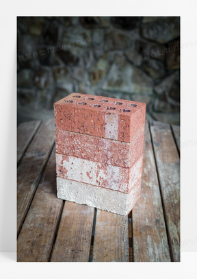立体方形建筑砖头图片