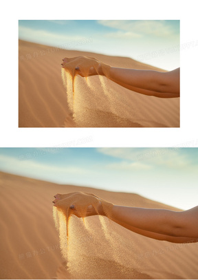 握不住的沙图片素材