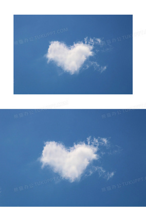 爱心天空图片素材