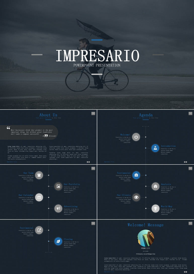 高端时尚欧美风格工作汇报总结商务PPT