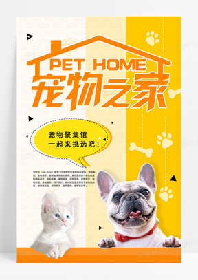 宠物之家海报展板下载