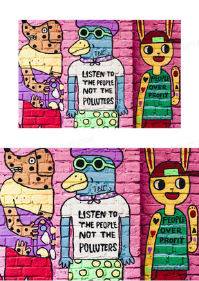 墙壁绘画卡通涂鸦图片