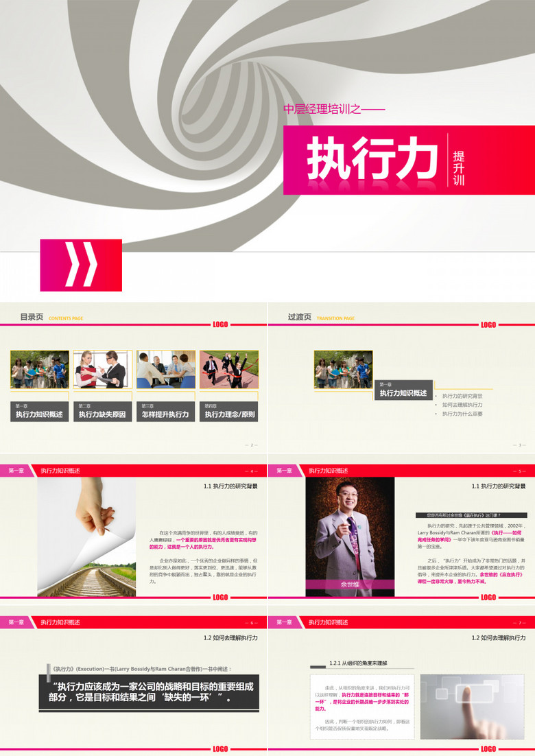 执行力提升培训演讲PPT模板