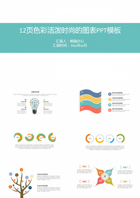 12页色彩活泼时尚的图表(精)