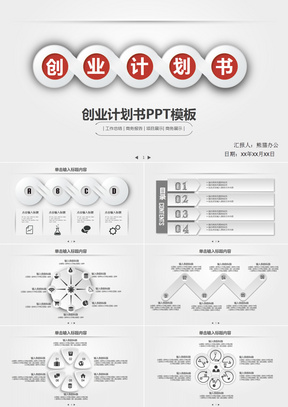 项目融资商业策划创业计划书PPT模板