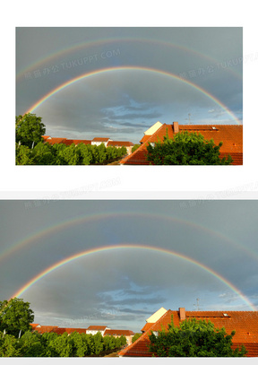 七色彩虹图片素材