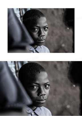 小孩黑白图片素材