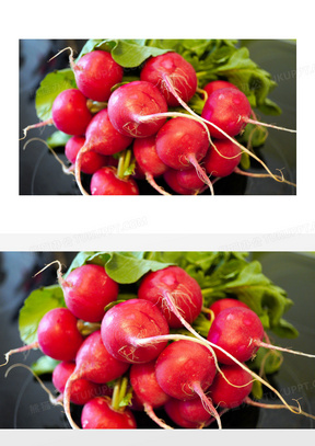 圆形红色萝卜图片