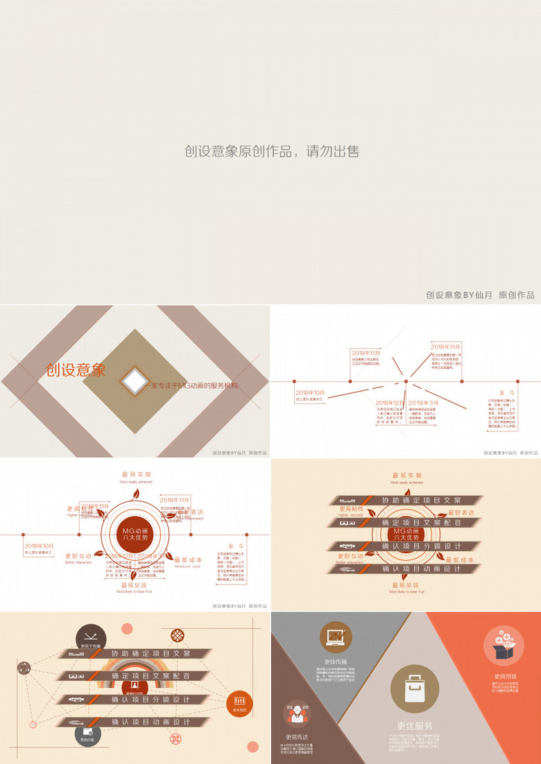 纯ppt打造创设意象公司介绍ppt模板