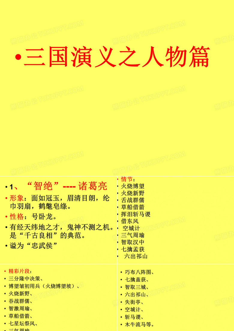 三国演义之人物篇