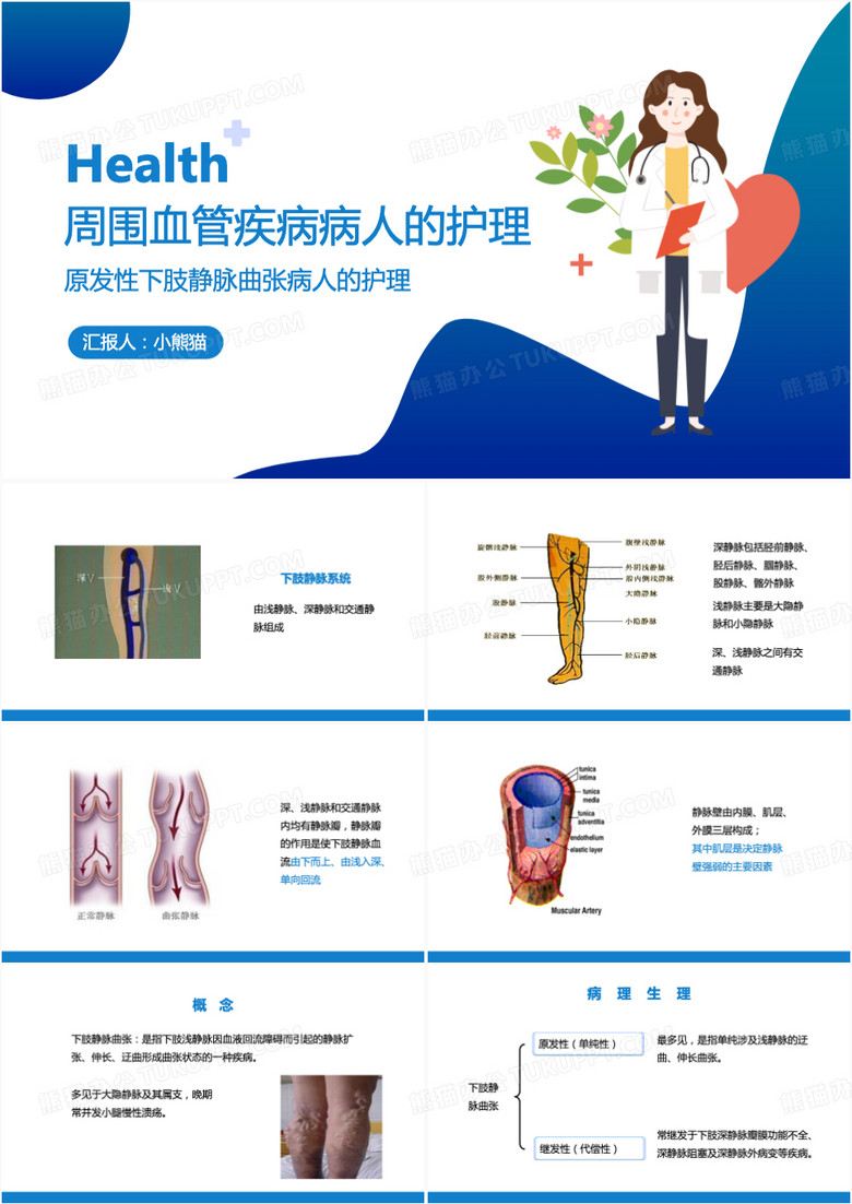 周围血管疾病病人的护理PPT模板