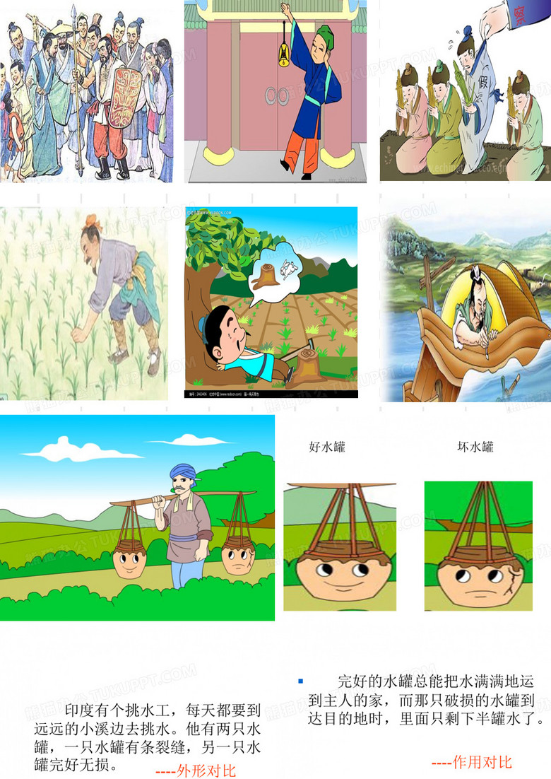 寓言故事中的“对比”群文阅读