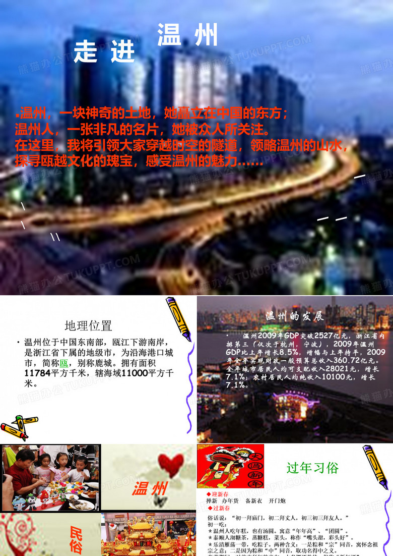 《介绍家乡温州》PPT课件