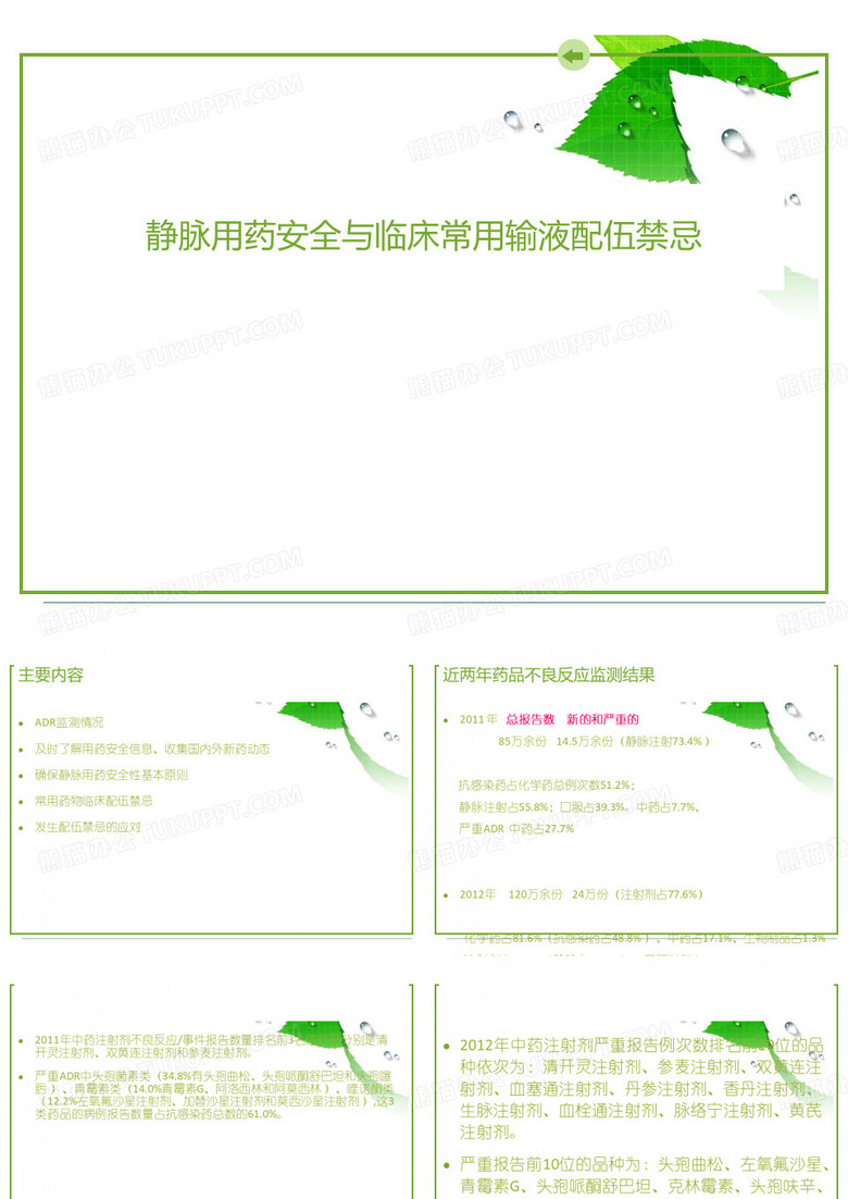 静脉用药安全与临床常用输液配伍禁忌  ppt课件