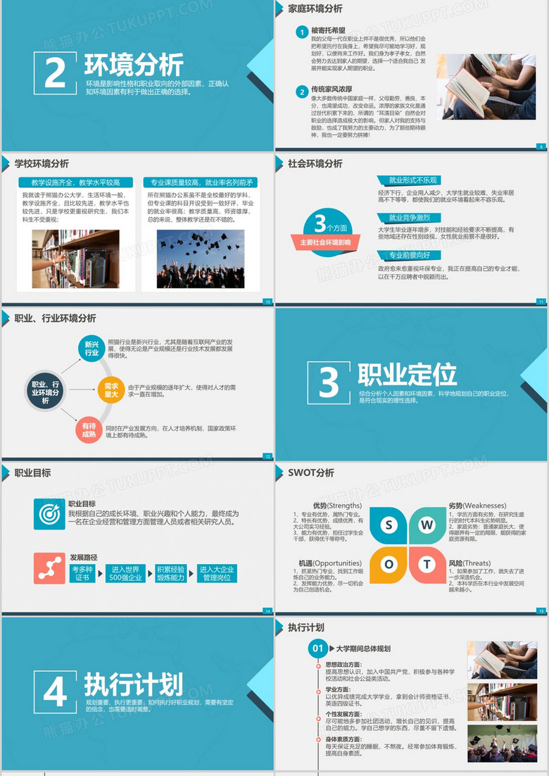 个人职业生涯规划大学生工作规划PPTno.2