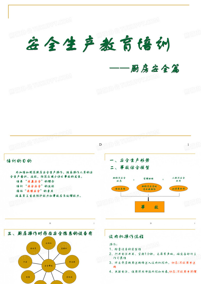 食堂安全培训PPT