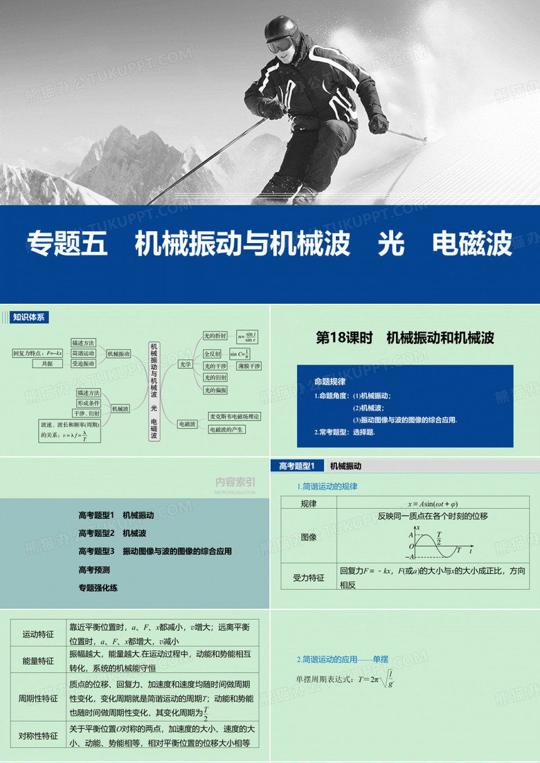 新教材高中物理二轮复习精品 专题五 第18课时 机械振动和机械波