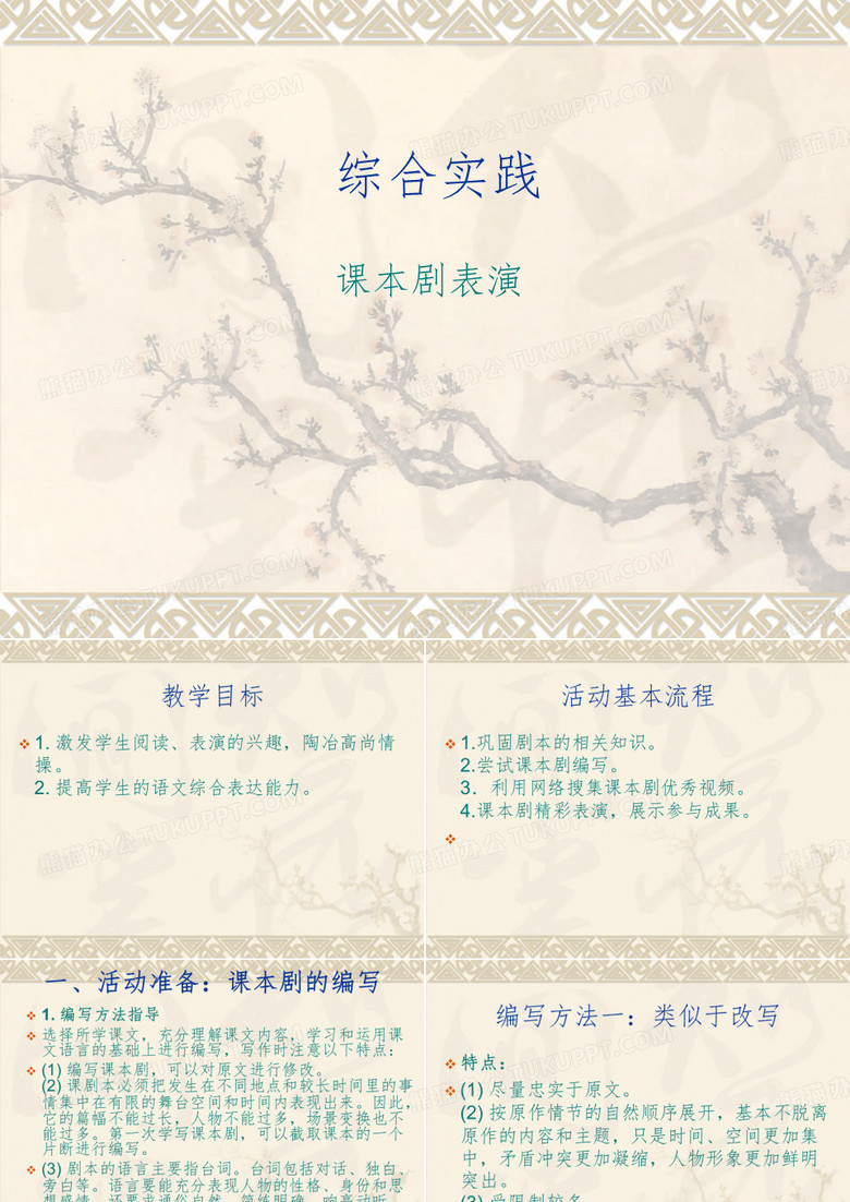 综合实践-课本剧表演ppt课件