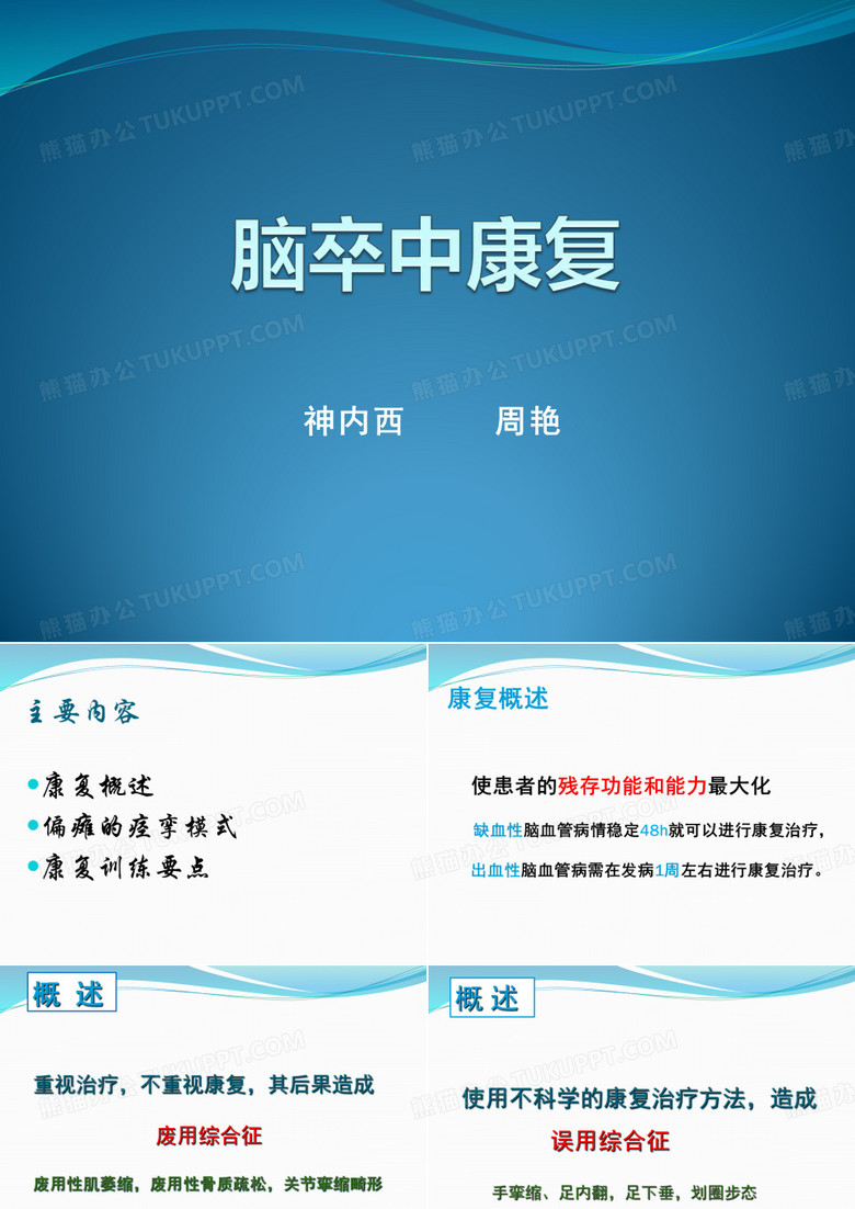 康复护士讲课 -