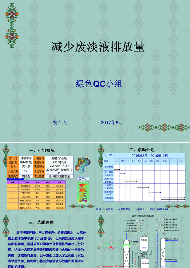QC成果减少废淡液排放量