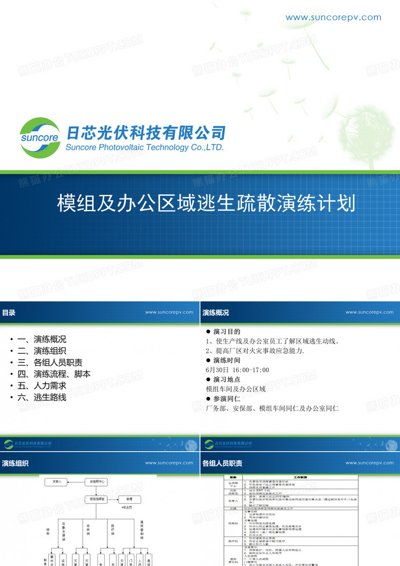 1、模组车间逃生疏散演练计划