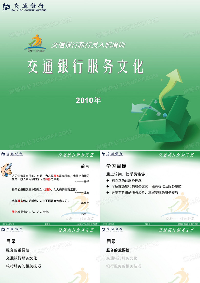 交通银行服务文化课件