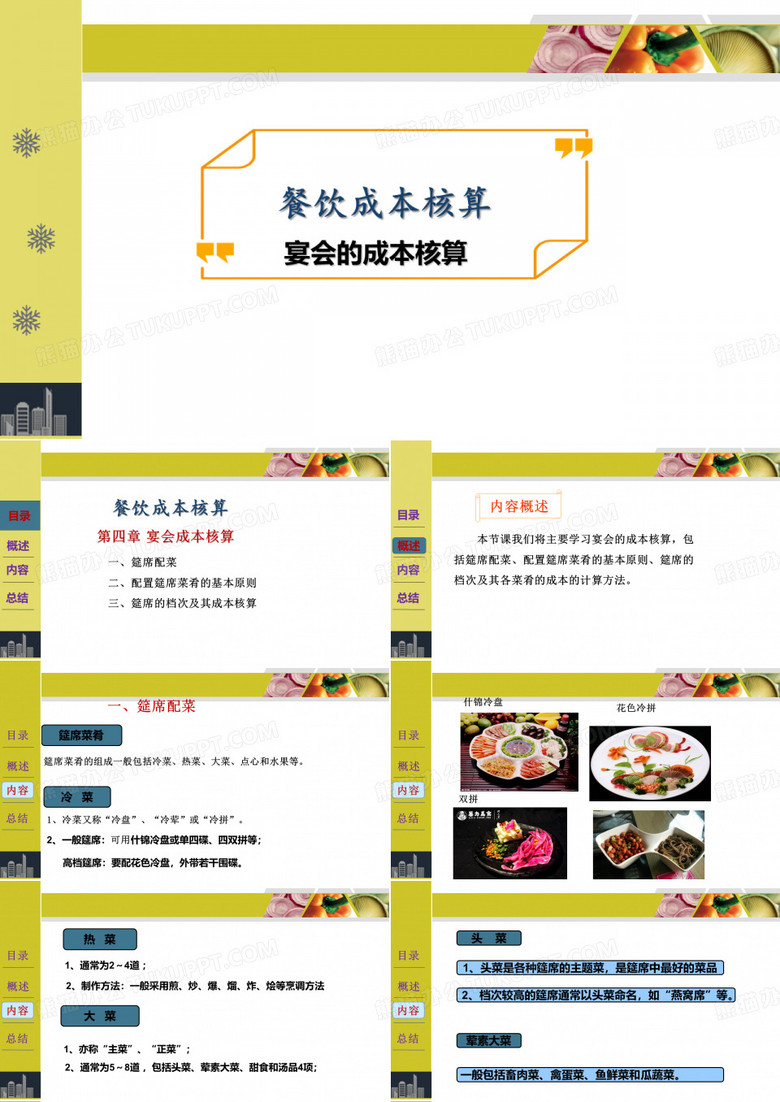 《餐饮成本核算》第四章 宴会成本核算