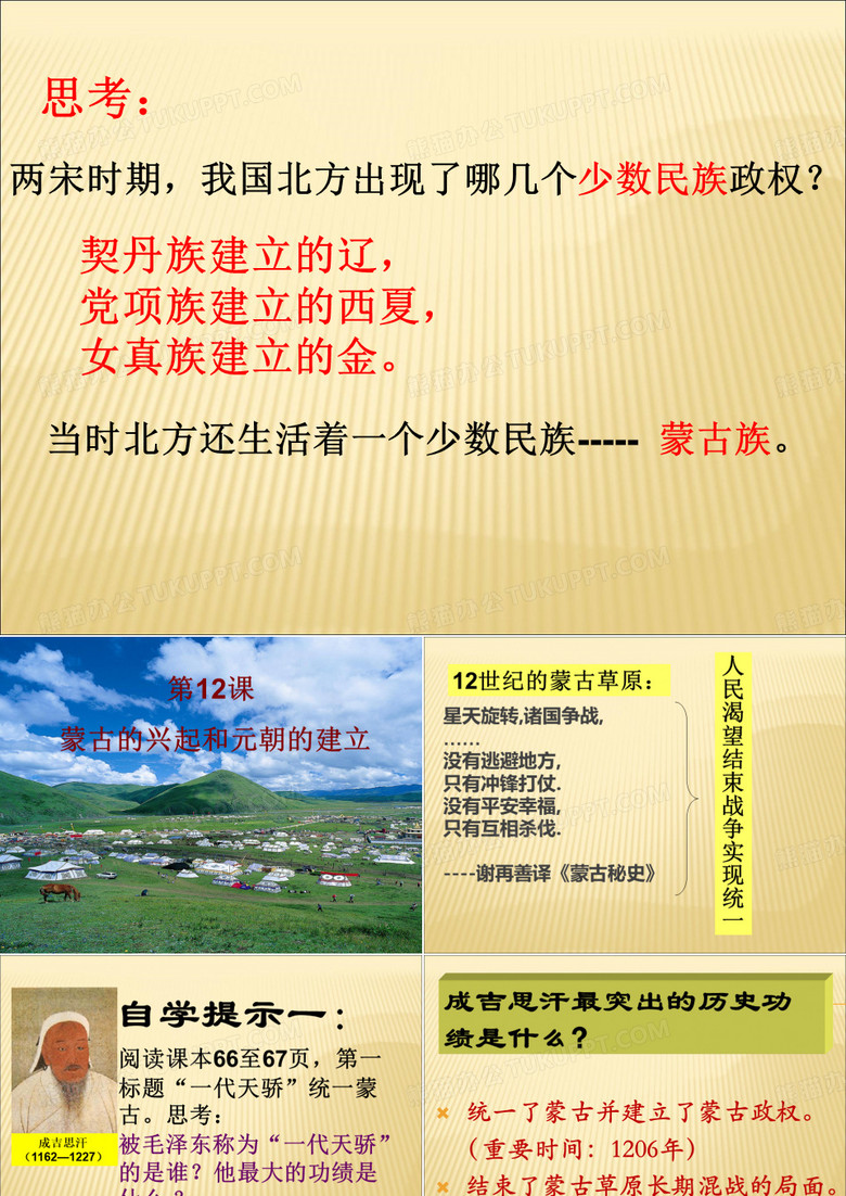 蒙古的兴起和元朝的建立PPT课件30 人教版