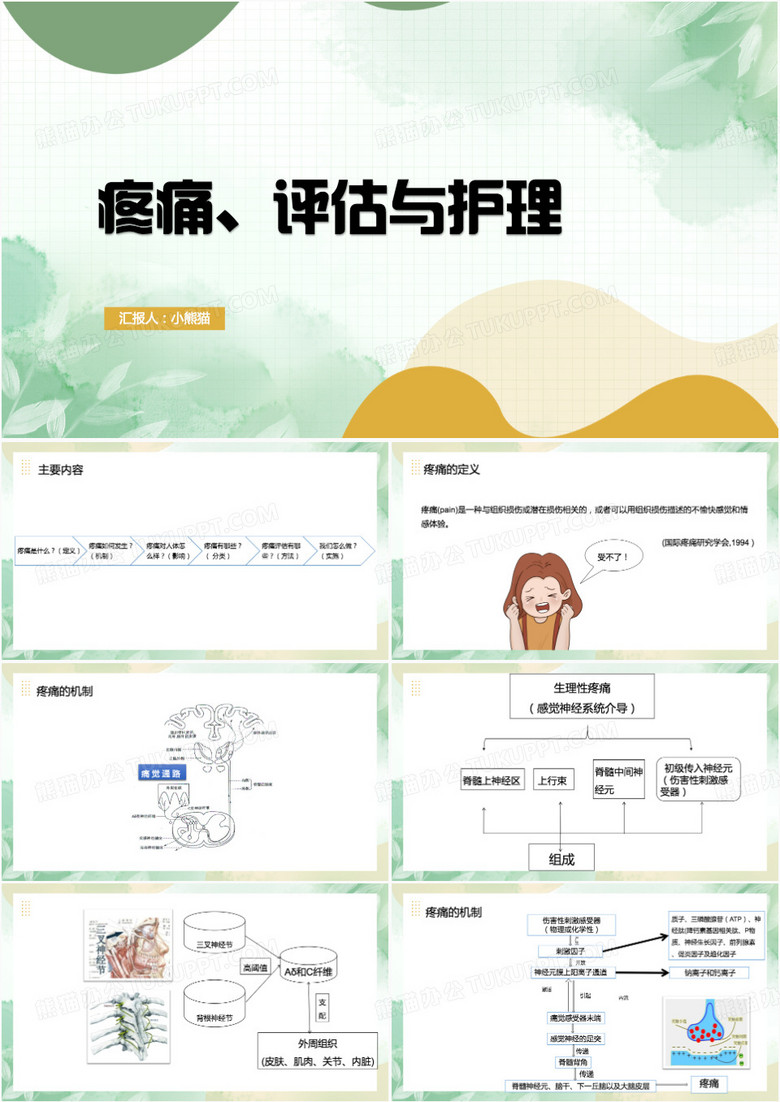 疼痛护理查房疼痛评估护理PPT模板