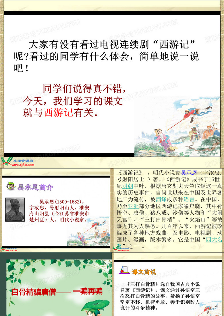 《三打白骨精》PPT